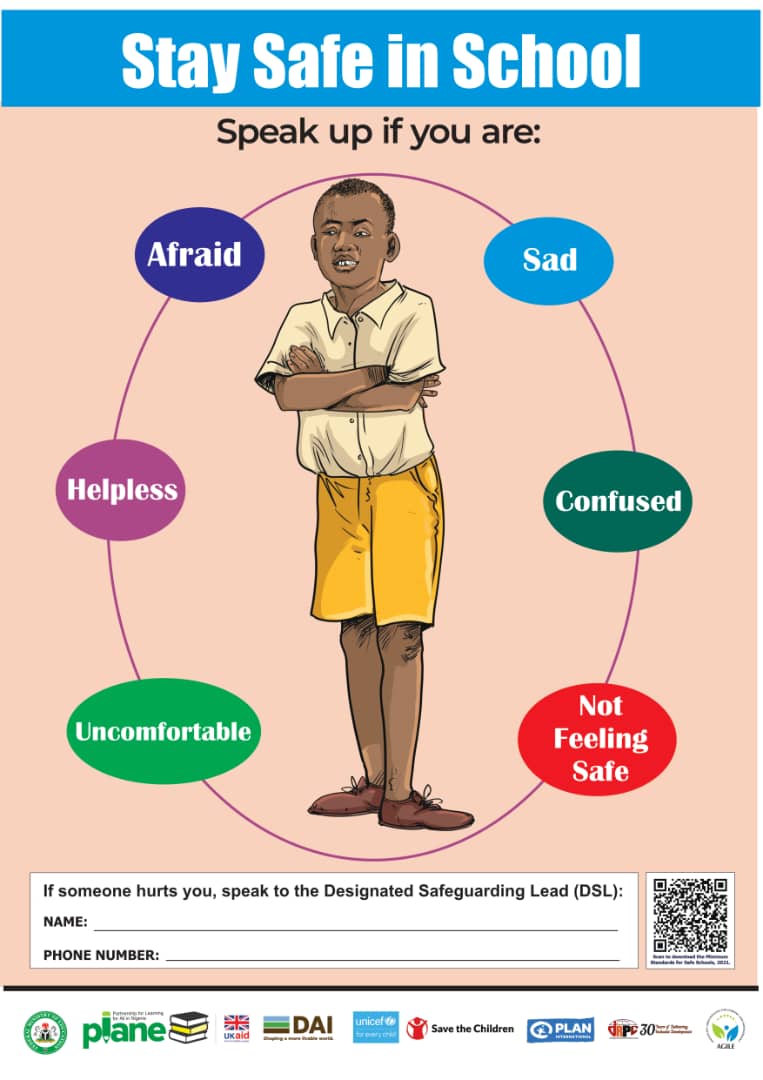 Stay Safe in School Poster 4