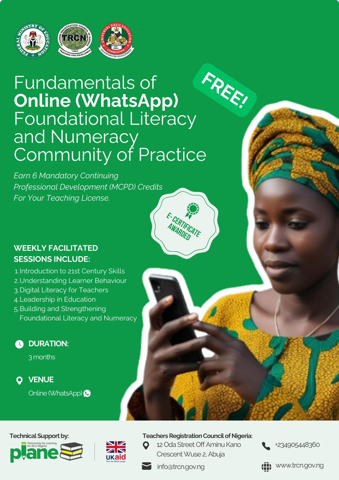 Fundamentals of Online (WhatsApp) Foundational Literacy and Numeracy Community of Practice